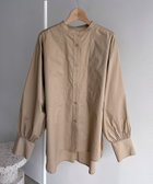 【ドゥ アルシーヴ/Doux archives】のタイプライターバンドカラーシャツ 人気、トレンドファッション・服の通販 founy(ファニー) ファッション Fashion レディースファッション WOMEN トップス・カットソー Tops/Tshirt シャツ/ブラウス Shirts/Blouses おすすめ Recommend インナー Inner カフス Cuffs スウェット Sweat ポケット Pocket thumbnail GREIGE|ID: prp329100004569933 ipo3291000000032333576
