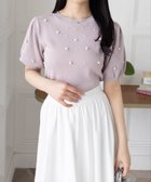 【クリア/clear】のパール付き半袖ニットトップス 人気、トレンドファッション・服の通販 founy(ファニー) ファッション Fashion レディースファッション WOMEN トップス・カットソー Tops/Tshirt ニット Knit Tops スリーブ Sleeve パール Pearl フェミニン Feminine フレア Flare マーメイド Mermaid 半袖 Short Sleeve thumbnail PK|ID: prp329100004569963 ipo3291000000032333841