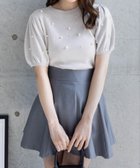 【クリア/clear】のパール付き半袖ニットトップス 人気、トレンドファッション・服の通販 founy(ファニー) ファッション Fashion レディースファッション WOMEN トップス・カットソー Tops/Tshirt ニット Knit Tops スリーブ Sleeve パール Pearl フェミニン Feminine フレア Flare マーメイド Mermaid 半袖 Short Sleeve thumbnail GYBE|ID: prp329100004569963 ipo3291000000032333844
