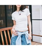 【トミーヒルフィガー/TOMMY HILFIGER】のスリムバッジリブTシャツ ホワイトYBL|ID: prp329100004569967 ipo3291000000033543955