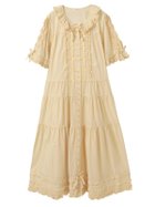 【ピンクハウス/PINK HOUSE】のローンティアードワンピース 人気、トレンドファッション・服の通販 founy(ファニー) ファッション Fashion レディースファッション Fashion for Women ワンピース Dresses サテン Satin, Glossy Fabric スリーブ Sleeve, Long Sleeve / Short Sleeve フリル Frill, Ruffle フレア Flare, Flared ペチコート Petticoat, Underskirt モチーフ Motif, Design Theme リボン Ribbon, Bow ロング Long, Long-Length エレガント 上品 Elegant thumbnail クリームイエロー|ID: prp329100004570370 ipo3291000000032714055