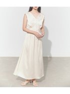 【フレイ アイディー/FRAY I.D】のサテンタックフレアワンピース/ウォッシャブル 人気、トレンドファッション・服の通販 founy(ファニー) ファッション Fashion レディースファッション Fashion for Women ワンピース Dresses ウォッシャブル Machine Washable エレガント 上品 Elegant シャーリング Shirring, Ruched スリット Slit, Slit Detail フロント Front, Front Design 人気 Popular, Best Seller thumbnail IVR[003]|ID: prp329100004570449 ipo3291000000033028480