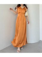 【フレイ アイディー/FRAY I.D】のサテンタックフレアワンピース/ウォッシャブル 人気、トレンドファッション・服の通販 founy(ファニー) ファッション Fashion レディースファッション Fashion for Women ワンピース Dresses ウォッシャブル Machine Washable エレガント 上品 Elegant シャーリング Shirring, Ruched スリット Slit, Slit Detail フロント Front, Front Design 人気 Popular, Best Seller thumbnail ORG[051]|ID: prp329100004570449 ipo3291000000033028481