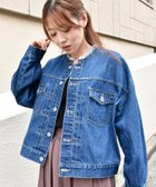 【ルクールブラン/le.coeur blanc】のノーカラーデニムジャケット 人気、トレンドファッション・服の通販 founy(ファニー) ファッション Fashion レディースファッション WOMEN アウター Coat Outerwear ジャケット Jackets デニムジャケット Denim Jackets thumbnail ブルー|ID: prp329100004570450 ipo3291000000032337822