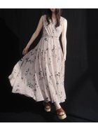 【フレイ アイディー/FRAY I.D】のフラワープリントカシュクールワンピース/接触冷感 人気、トレンドファッション・服の通販 founy(ファニー) ファッション Fashion レディースファッション Ladies' Fashion Online ワンピース Dress エレガント 上品 Elegant カシュクール Cachecoeur ギャザー Gather 切替 Switching シアー Sheer チェック Check トレンド Trend フレア Flare プリント Print リュクス Luxe thumbnail PBEG[036]|ID: prp329100004570451 ipo3291000000032607711
