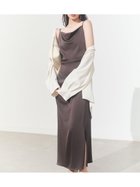 【フレイ アイディー/FRAY I.D】のドレープサテンキャミワンピース/ウォッシャブル 人気、トレンドファッション・服の通販 founy(ファニー) ファッション Fashion レディースファッション Fashion for Women ワンピース Dresses キャミソールワンピース Camisole Dresses アシンメトリー Asymmetrical Style ウォッシャブル Machine Washable エレガント 上品 Elegant カッティング Cutting Detail サテン Satin, Glossy Fabric デコルテ Décolleté, Neckline ドレープ Drape, Draping Fabric 人気 Popular, Best Seller 夏 Summer thumbnail BRW[058]|ID: prp329100004570452 ipo3291000000033279061