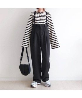 【ノッチ/notch】の【notch.by yui】サスペンダーツキハイウェストパンツ 人気、トレンドファッション・服の通販 founy(ファニー) ファッション Fashion レディースファッション WOMEN パンツ Pants クラシカル Classical コラボ Collaboration サスペンダー Suspenders シンプル Simple スニーカー Sneakers スラックス Slacks タートル Turtle チェック Check フェイクレザー Faux Leather フェミニン Feminine ベーシック Basic マニッシュ Mannish 無地 Plain Color リラックス Relax ロング Long 冬 Winter おすすめ Recommend |ID:prp329100004570480