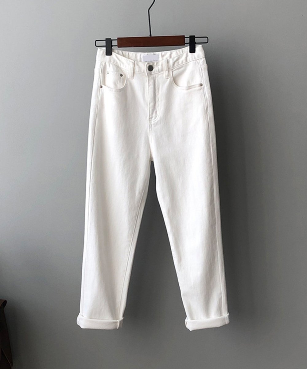 【ミニミニストア/miniministore】のデニムパンツ レディース 大人カジュアル インテリア・キッズ・メンズ・レディースファッション・服の通販 founy(ファニー) 　ファッション　Fashion　レディースファッション　WOMEN　パンツ　Pants　デニムパンツ　Denim Pants　クール　Cool　ストレート　Straight　テーパード　Tapered　デニム　Denim　フォルム　Form　ベーシック　Basic　ホワイト|ID: prp329100004570496 ipo3291000000032338380