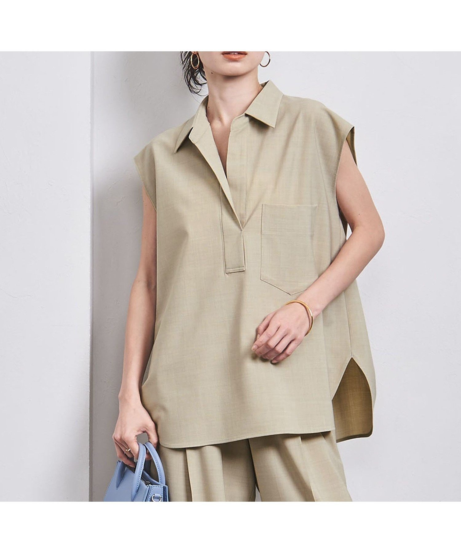 【その他のブランド/Other】のスキッパー シャツ ブラウス 人気、トレンドファッション・服の通販 founy(ファニー) 　ファッション　Fashion　レディースファッション　WOMEN　トップス・カットソー　Tops/Tshirt　シャツ/ブラウス　Shirts/Blouses　インナー　Inner　秋　Autumn/Fall　カーゴパンツ　Cargo Pants　ジャケット　Jacket　スキッパー　Skipper　ストライプ　Stripe　スニーカー　Sneakers　スーツ　Suit　セットアップ　Set Up　デニム　Denim　フォルム　Form　ブルゾン　Blouson　別注　Special Order　メンズ　Mens　夏　Summer　 other-1|ID: prp329100004570539 ipo3291000000032338712