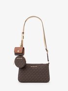 【マイケルコース/MICHAEL KORS】のJET SET TRAVEL クロスボディ スモール - MKシグネチャー W/ テックアクセサリー マイケルコース BROWN|ID: prp329100004570640 ipo3291000000032737018