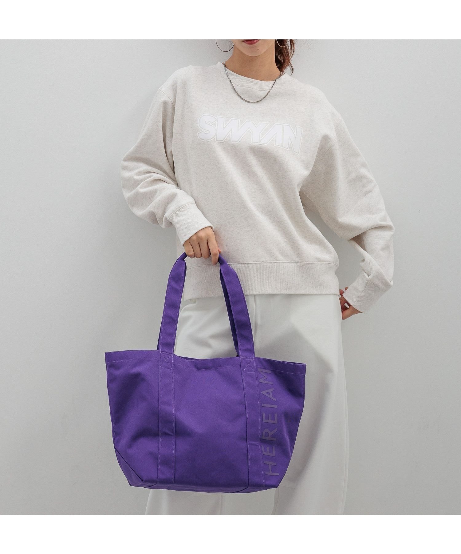 【ベイフロー/BAYFLOW】の【HEREIAM】撥水/WロゴマルチトートBAG インテリア・キッズ・メンズ・レディースファッション・服の通販 founy(ファニー) 　ファッション　Fashion　レディースファッション　WOMEN　バッグ　Bag　おすすめ　Recommend　インナー　Inner　キャンバス　Canvas　スマート　Smart　プリント　Print　ポーチ　Pouch　メッシュ　Mesh　軽量　Lightweight　バイオレット96|ID: prp329100004570654 ipo3291000000032339670