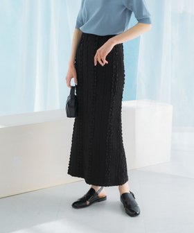 【アーバンリサーチ ロッソ/URBAN RESEARCH ROSSO】のジャガードイージーストレートスカート 人気、トレンドファッション・服の通販 founy(ファニー) ファッション Fashion レディースファッション Fashion for Women スカート Skirts 2025年 2025 2025春夏・S/S Spring/Summer 2025 SS25 インナー Innerwear ストライプ Stripe, Striped Pattern スリット Slit, Slit Detail 夏 Summer S/S・春夏 SS, Spring/Summer, Warm Season |ID:prp329100004570657