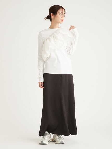 【エミ/emmi】のウォッシャブルサテンナロースカート 人気、トレンドファッション・服の通販 founy(ファニー) 　ファッション　Fashion　レディースファッション　Fashion for Women　スカート　Skirts　サテン　Satin, Glossy Fabric　ジップアップ　Zip-Up, Full Zip　フェミニン　Feminine, Girly　ベーシック　Basic, Essential　ポケット　Pocket, Pocket Detail　 other-1|ID: prp329100004570658 ipo3291000000032727111