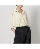 【ビューティ&ユース ユナイテッドアローズ/BEAUTY&YOUTH / UNITED ARROWS】のミラノリブショートスリーブシャツカーディガン -ウォッシャブル- OFF WHITE|ID: prp329100004570660 ipo3291000000032736851