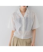 【ジーナシス/JEANASiS】のシシュウカイキンシアーシャツ SS オフホワイト|ID: prp329100004570690 ipo3291000000032340072