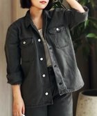 【ラコステ/LACOSTE】のオーガニックコットン ヘビーオンス ガーメントダイ ヴィンテージデニムシャツ ブラック|ID: prp329100004570772 ipo3291000000032340669