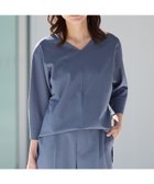 【リフレクト/Reflect】の【接触冷感/マシンウォッシュ可/セットアップ可能】ドルマンスリーブVネックブラウス ブルー|ID: prp329100004570776 ipo3291000000032340688
