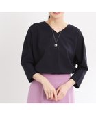 【リフレクト/Reflect】の【接触冷感/マシンウォッシュ可/セットアップ可能】ドルマンスリーブVネックブラウス ネイビー|ID: prp329100004570776 ipo3291000000032340689