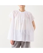 【メルローズ クレール/MELROSE claire】のバンドカラーギャザーブラウス 人気、トレンドファッション・服の通販 founy(ファニー) ファッション Fashion レディースファッション WOMEN トップス・カットソー Tops/Tshirt シャツ/ブラウス Shirts/Blouses スリット Slit thumbnail ホワイト|ID: prp329100004570802 ipo3291000000032340944