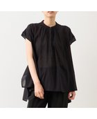 【メルローズ クレール/MELROSE claire】のバンドカラーギャザーブラウス 人気、トレンドファッション・服の通販 founy(ファニー) ファッション Fashion レディースファッション WOMEN トップス・カットソー Tops/Tshirt シャツ/ブラウス Shirts/Blouses スリット Slit thumbnail ブラック|ID: prp329100004570802 ipo3291000000032340947