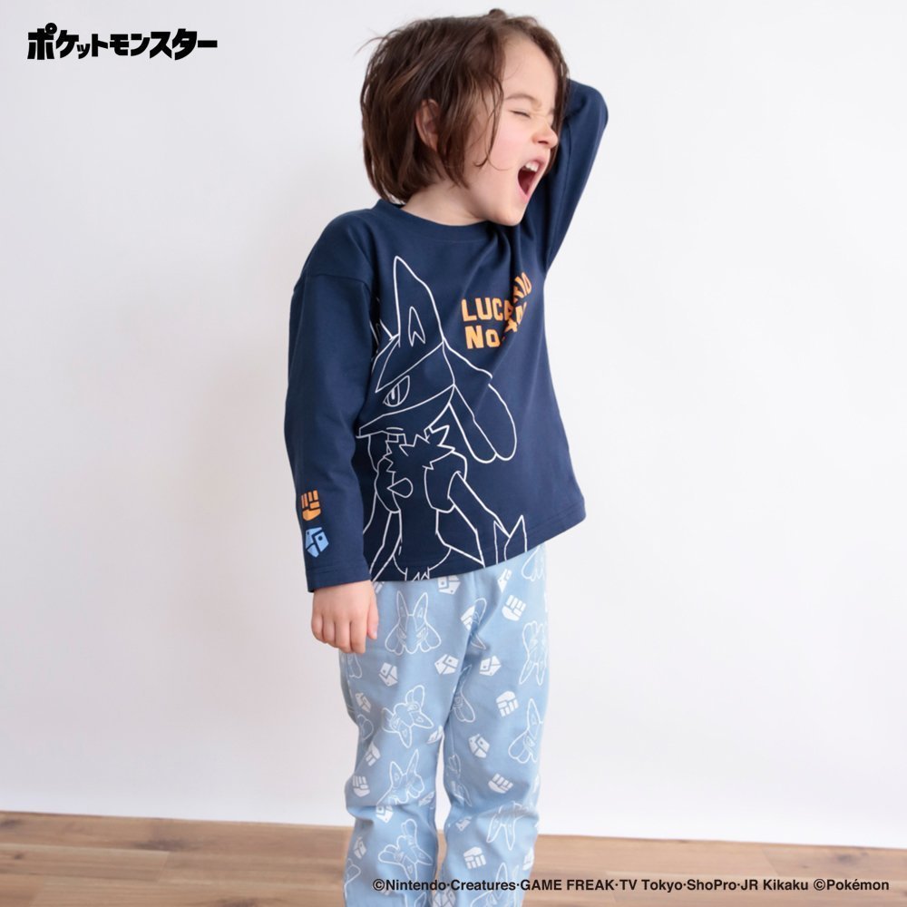 【ブランシェス/branshes / KIDS】の【Pokemon/ポケットモンスター(ポケモン)】 ルームウェア パジャマ インテリア・キッズ・メンズ・レディースファッション・服の通販 founy(ファニー) 　ファッション　Fashion　キッズファッション　KIDS　おすすめ　Recommend　イエロー　Yellow　パジャマ　Pajamas　プリント　Print　ポケット　Pocket　長袖　Long Sleeve　ネイビーブルー|ID: prp329100004570813 ipo3291000000032341086