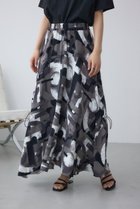 【アズール バイ マウジー/AZUL by moussy】の幾何学柄ギャザードロストスカート 人気、トレンドファッション・服の通販 founy(ファニー) ファッション Fashion レディースファッション WOMEN スカート Skirt おすすめ Recommend なめらか Smooth アシンメトリー Asymmetry ギャザー Gather バランス Balance プリント Print ルーズ Loose thumbnail 柄BLK5|ID: prp329100004570838 ipo3291000000032341434