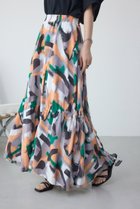 【アズール バイ マウジー/AZUL by moussy】の幾何学柄ギャザードロストスカート 人気、トレンドファッション・服の通販 founy(ファニー) ファッション Fashion レディースファッション WOMEN スカート Skirt おすすめ Recommend なめらか Smooth アシンメトリー Asymmetry ギャザー Gather バランス Balance プリント Print ルーズ Loose thumbnail 柄GRN5|ID: prp329100004570838 ipo3291000000032341436