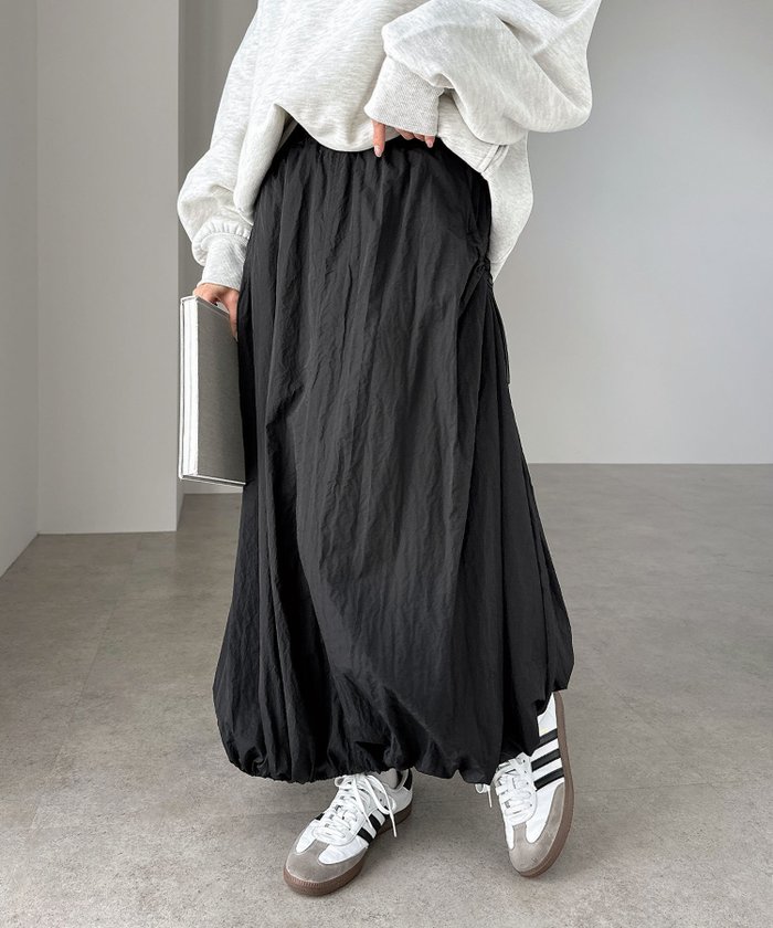 【その他のブランド/Other】のナイロンタフタ バルーン ロング スカート インテリア・キッズ・メンズ・レディースファッション・服の通販 founy(ファニー) https://founy.com/ ファッション Fashion レディースファッション WOMEN スカート Skirt おすすめ Recommend カットソー Cut And Sew スウェット Sweat タフタ Taffeta バルーン Balloon ポケット Pocket ロング Long |ID: prp329100004570859 ipo3291000000032341595