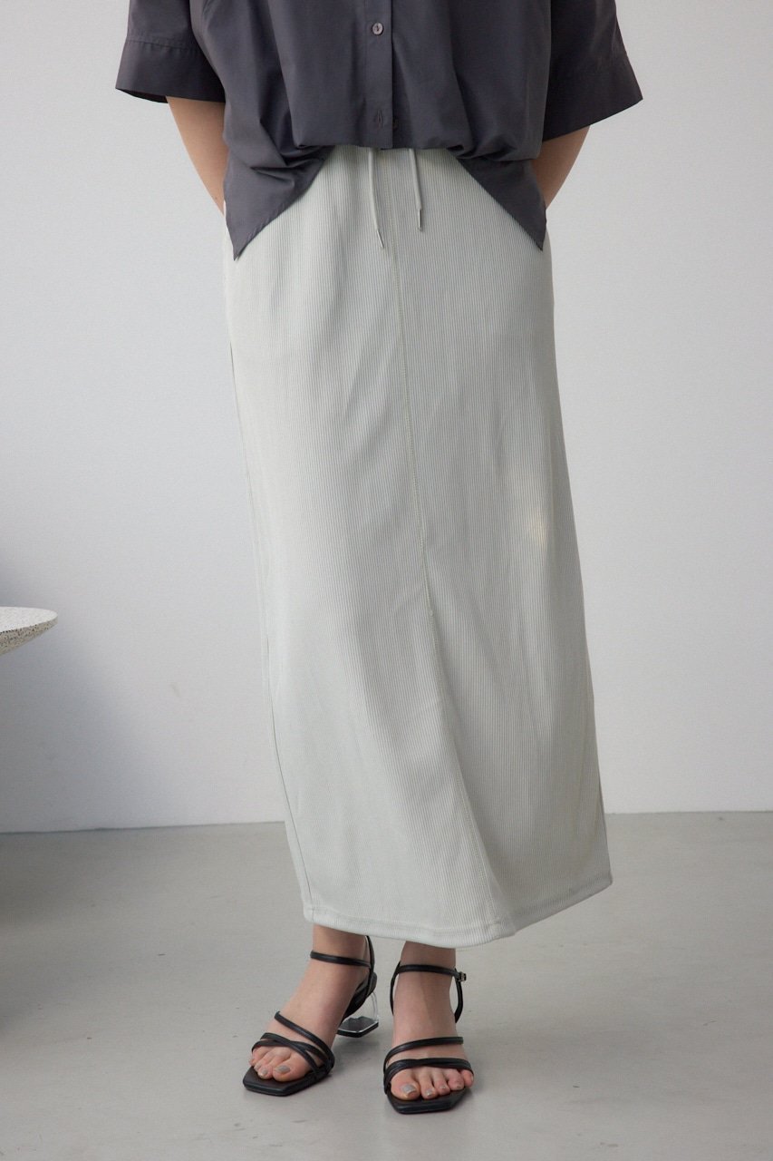 【アズール バイ マウジー/AZUL by moussy】のドライタッチリブナロースカート インテリア・キッズ・メンズ・レディースファッション・服の通販 founy(ファニー) 　ファッション　Fashion　レディースファッション　Fashion for Women　スカート　Skirts　おすすめ　Recommended / Our Picks　シンプル　Simple, Minimal　スリット　Slit, Slit Detail　センター　Center, Center Line　L/BEG1|ID: prp329100004570865 ipo3291000000033210713