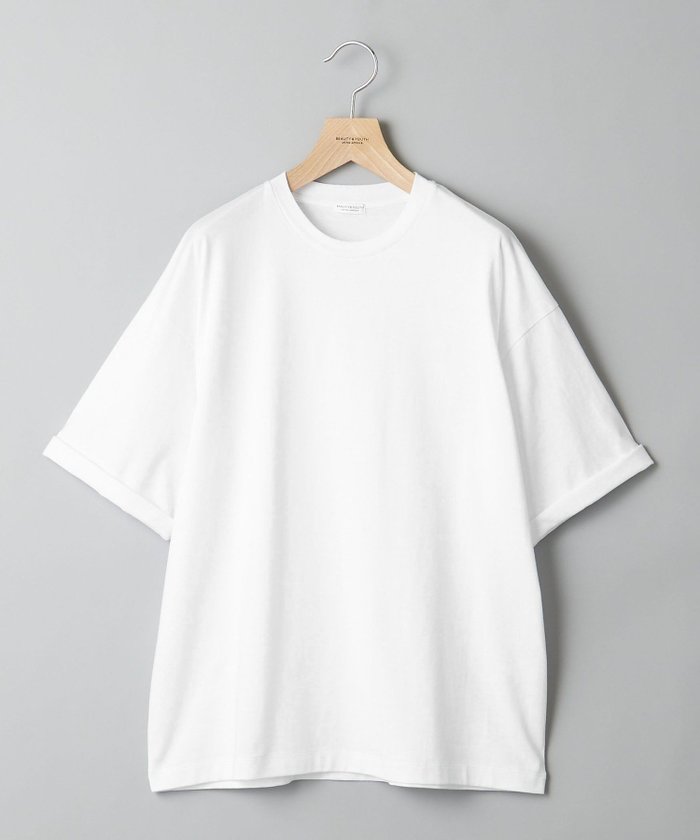 【ビューティ&ユース ユナイテッドアローズ/BEAUTY&YOUTH / UNITED ARROWS】の【WEB限定】ロールアップ ワイド テーパード Tシャツ -MADE IN JAPAN- インテリア・キッズ・メンズ・レディースファッション・服の通販 founy(ファニー) https://founy.com/ ファッション Fashion レディースファッション Fashion for Women トップス・カットソー Cut & Sew Tops シャツ・ブラウス・オフィスカジュアル Elegant Blouses & Button-Ups ロングTシャツ・Tシャツ Longline T-Shirts & Tees インナー Innerwear ショルダー Shoulder, Shoulder Strap シンプル Simple, Minimal テーパード Tapered, Tapered Pants ドロップ Drop Shoulder, Dropped Style バランス Balance, Style Balance ロールアップ Roll-Up, Cuffed Hem ワイド Wide, Wide Fit 日本製 Made In Japan |ID: prp329100004570870 ipo3291000000032729265