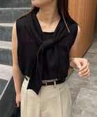 【カプリシューレマージュ/CAPRICIEUX LEMAGE】の【一枚でお洒落見え】肩掛けデザインニット ブラック|ID: prp329100004570901 ipo3291000000032714636