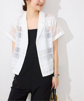 【スローブ イエナ/SLOBE IENA】 シアーチェック開襟ブラウス人気、トレンドファッション・服の通販 founy(ファニー) ファッション Fashion レディースファッション WOMEN トップス・カットソー Tops/Tshirt シャツ/ブラウス Shirts/Blouses 2025年 2025 2025春夏・S/S Ss,Spring/Summer,2025 おすすめ Recommend シャドー Shadow ジャケット Jacket チェック Check デニム Denim リネン Linen 夏 Summer 羽織 Haori |ID:prp329100004570922