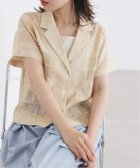 【スローブ イエナ/SLOBE IENA】のシアーチェック開襟ブラウス 人気、トレンドファッション・服の通販 founy(ファニー) ファッション Fashion レディースファッション WOMEN トップス・カットソー Tops/Tshirt シャツ/ブラウス Shirts/Blouses 2025年 2025 2025春夏・S/S Ss,Spring/Summer,2025 おすすめ Recommend シャドー Shadow ジャケット Jacket チェック Check デニム Denim リネン Linen 夏 Summer 羽織 Haori thumbnail ベージュ|ID: prp329100004570922 ipo3291000000032342139