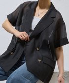 【コロニートゥーワンスリーナイン/COLONY 2139】のシアー半袖テーラードジャケット 人気、トレンドファッション・服の通販 founy(ファニー) ファッション Fashion レディースファッション WOMEN アウター Coat Outerwear ジャケット Jackets テーラードジャケット Tailored Jackets おすすめ Recommend シアー Sheer 半袖 Short Sleeve 夏 Summer 春 Spring S/S・春夏 Ss・Spring/Summer thumbnail ブラック|ID: prp329100004570936 ipo3291000000032342253