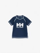 【ヘリーハンセン/HELLY HANSEN / KIDS】のショートスリーブ HHクルーラッシュガード(キッズ) オーシャンネイビー|ID: prp329100004570956 ipo3291000000032655724
