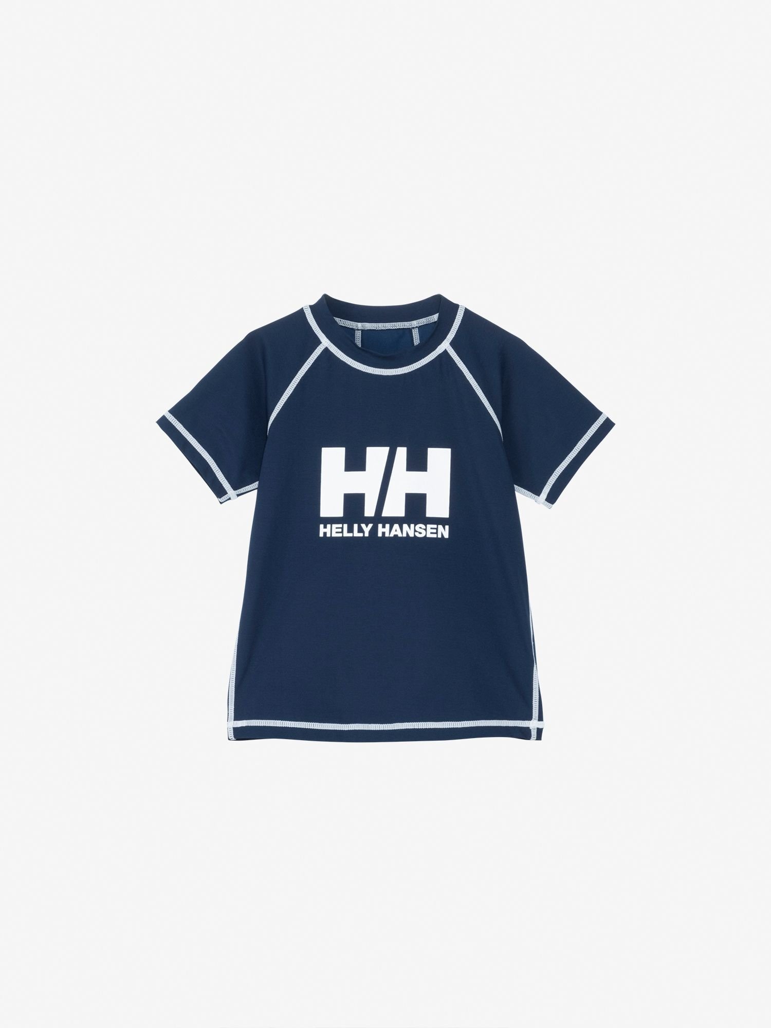【ヘリーハンセン/HELLY HANSEN / KIDS】のショートスリーブ HHクルーラッシュガード(キッズ) インテリア・キッズ・メンズ・レディースファッション・服の通販 founy(ファニー) 　ファッション　Fashion　キッズファッション　KIDS Children’s Clothing　なめらか　Smooth　ショート　Short　シンプル　Simple　スリーブ　Sleeve　パターン　Pattern　フィット　Fit　ルーズ　Loose　半袖　Short Sleeve　オーシャンネイビー|ID: prp329100004570956 ipo3291000000032655724