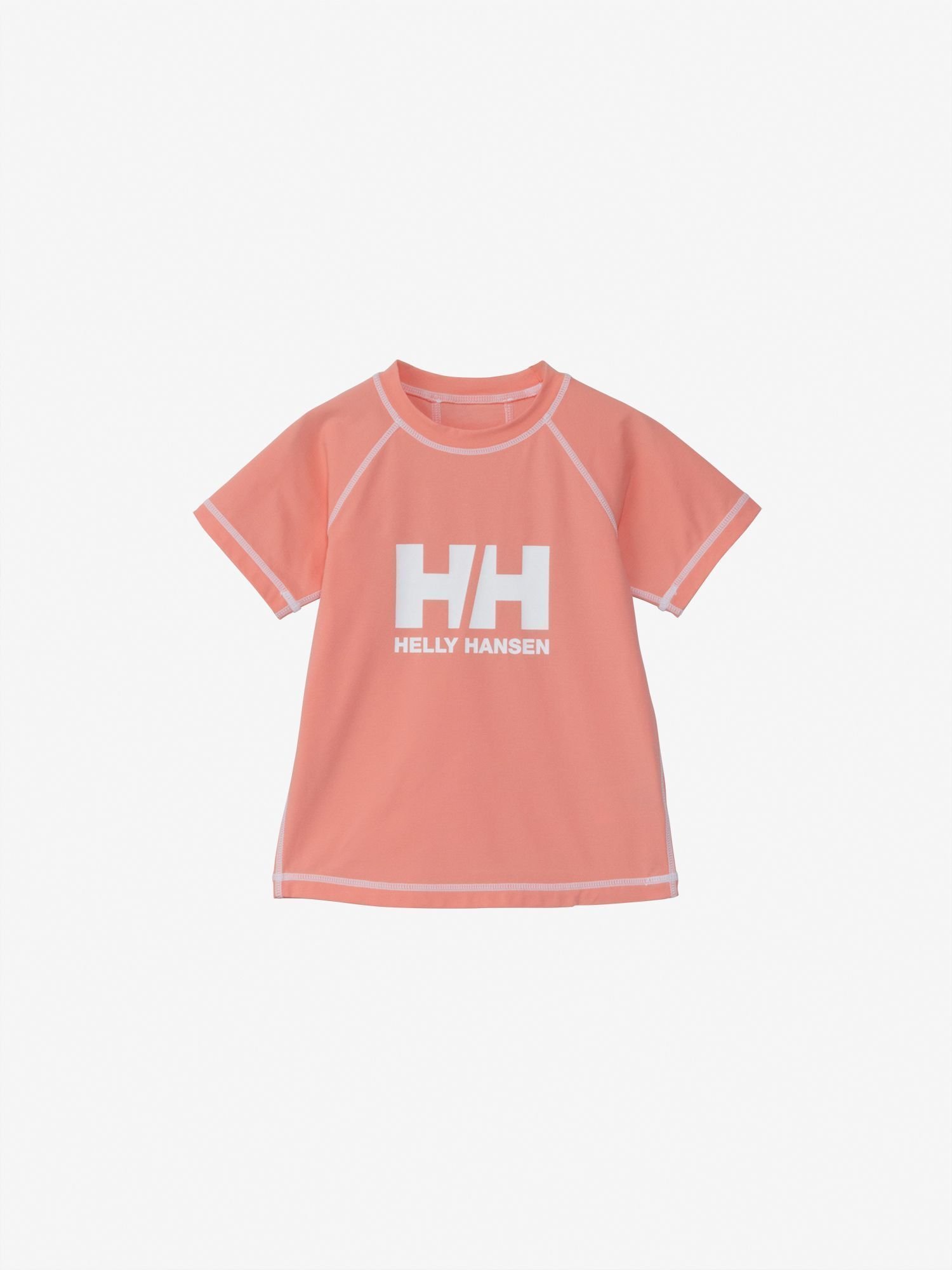 【ヘリーハンセン/HELLY HANSEN / KIDS】のショートスリーブ HHクルーラッシュガード(キッズ) インテリア・キッズ・メンズ・レディースファッション・服の通販 founy(ファニー) 　ファッション　Fashion　キッズファッション　KIDS Children’s Clothing　なめらか　Smooth　ショート　Short　シンプル　Simple　スリーブ　Sleeve　パターン　Pattern　フィット　Fit　ルーズ　Loose　半袖　Short Sleeve　シアーオレンジ|ID: prp329100004570956 ipo3291000000032655728