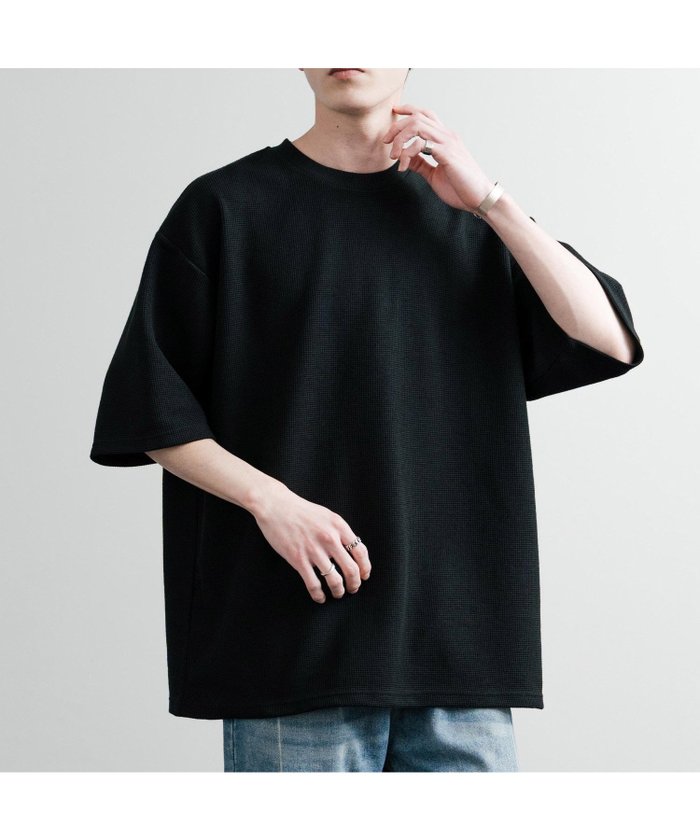 【ロッキーモンロー/Rocky Monroe】のオーバーサイズ テックワッフルサーマル半袖Tシャツ インテリア・キッズ・メンズ・レディースファッション・服の通販 founy(ファニー) https://founy.com/ ファッション Fashion レディースファッション WOMEN トップス・カットソー Tops/Tshirt シャツ/ブラウス Shirts/Blouses ロング / Tシャツ T-Shirts ハイネック High Neck バランス Balance ベーシック Basic 半袖 Short Sleeve メンズ Mens リラックス Relax ロング Long ワイド Wide ワッフル Waffle 再入荷 Restock/Back In Stock/Re Arrival おすすめ Recommend |ID: prp329100004570966 ipo3291000000032342458