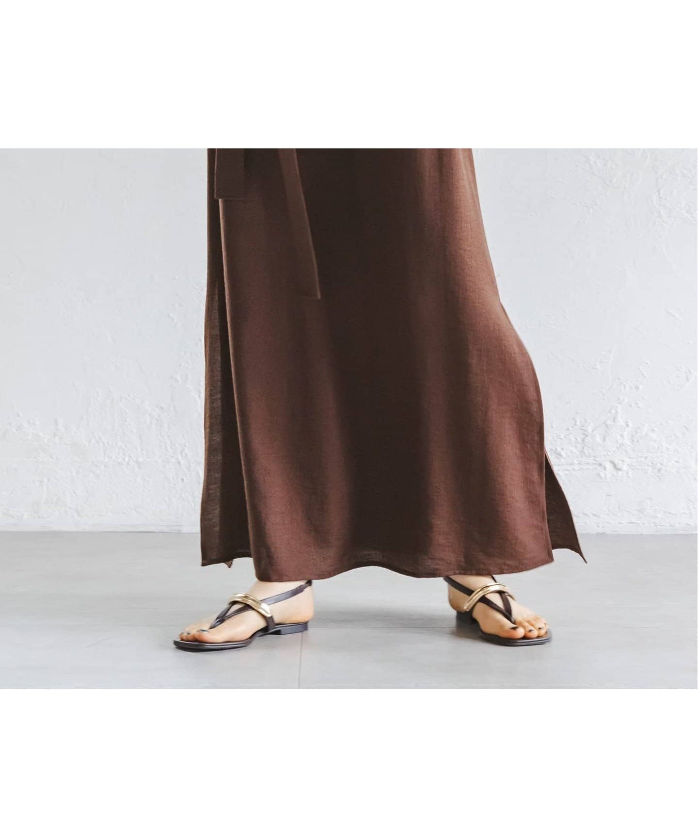【ノーブル / スピック&スパン/NOBLE / Spick & Span】の【洗える】ファジーリネンスリットAラインスカート 人気、トレンドファッション・服の通販 founy(ファニー) 　ファッション　Fashion　レディースファッション　Fashion for Women　スカート　Skirts　Aライン・フレアスカート　A-Line & Flared Skirts　カットソー　Cut and Sewn Top　シンプル　Simple, Minimal　スリット　Slit, Slit Detail　セットアップ　Set-Up, Coordinated Outfit　リネン　Linen, Linen Fabric　リラックス　Relax, Relaxed Fit　ロング　Long, Long-Length　洗える　Machine Washable　 other-1|ID: prp329100004570974 ipo3291000000032738138