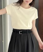 【カプリシューレマージュ/CAPRICIEUX LEMAGE】の【デイリー使いに◎】ラウンドスリーブTシャツ 人気、トレンドファッション・服の通販 founy(ファニー) ファッション Fashion レディースファッション Fashion for Women トップス・カットソー Cut & Sew Tops シャツ・ブラウス・オフィスカジュアル Elegant Blouses & Button-Ups ロングTシャツ・Tシャツ Longline T-Shirts & Tees おすすめ Recommended / Our Picks イエロー Yellow インナー Innerwear カットソー Cut and Sewn Top キャミ Camisole, Cami Top サロペット Overalls, Salopette シンプル Simple, Minimal スリーブ Sleeve, Long Sleeve / Short Sleeve センター Center, Center Line ラウンド Round, Round Neck ワイド Wide, Wide Fit thumbnail イエロー|ID: prp329100004571005 ipo3291000000033435096