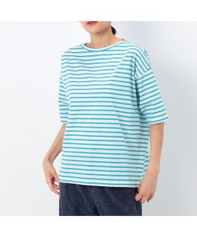 【コムサ/COMME CA】のプレーティング天竺ボーダー 後ろVネックカットソー 人気、トレンドファッション・服の通販 founy(ファニー) ファッション Fashion レディースファッション WOMEN トップス・カットソー Tops/Tshirt カットソー Cut and Sewn Vネック V-Neck インナー Inner カットソー Cut And Sew ショルダー Shoulder ドロップ Drop ボーダー Border 定番 Standard |ID:prp329100004571010