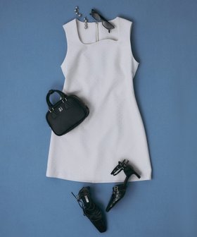 【エイミーイストワール/eimy istoire】のビジュートリムミニワンピース 人気、トレンドファッション・服の通販 founy(ファニー) ファッション Fashion レディースファッション WOMEN ワンピース Dress エレガント 上品 Elegant シンプル Simple ビジュー Bijou |ID:prp329100004571024