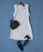【エイミーイストワール/eimy istoire】のビジュートリムミニワンピース 人気、トレンドファッション・服の通販 founy(ファニー) ファッション Fashion レディースファッション WOMEN ワンピース Dress エレガント 上品 Elegant シンプル Simple ビジュー Bijou thumbnail IVORY|ID: prp329100004571024 ipo3291000000032342922