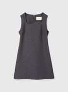 【エイミーイストワール/eimy istoire】のビジュートリムミニワンピース 人気、トレンドファッション・服の通販 founy(ファニー) ファッション Fashion レディースファッション WOMEN ワンピース Dress エレガント 上品 Elegant シンプル Simple ビジュー Bijou thumbnail CHARCOAL GREY|ID: prp329100004571024 ipo3291000000032342927
