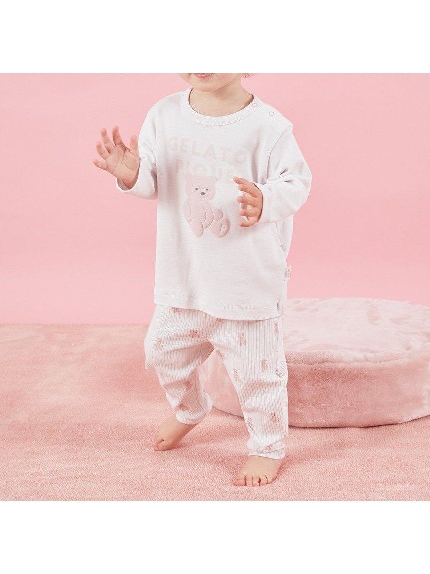 【ジェラート ピケ/gelato pique / KIDS】の【BABY】ぬいぐるみ柄レギンスパンツ インテリア・キッズ・メンズ・レディースファッション・服の通販 founy(ファニー) 　ファッション　Fashion　キッズファッション　KIDS Children’s Clothing　ボトムス　Bottoms/Kids　おすすめ　Recommend　プリント　Print　ベーシック　Basic　ラベンダー　Lavender　レギンス　Leggings　ロング　Long　PNK[066]|ID: prp329100004571051 ipo3291000000032642506