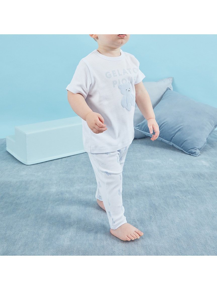 【ジェラート ピケ/gelato pique / KIDS】の【BABY】ぬいぐるみ柄レギンスパンツ インテリア・キッズ・メンズ・レディースファッション・服の通販 founy(ファニー) 　ファッション　Fashion　キッズファッション　KIDS Children’s Clothing　ボトムス　Bottoms/Kids　おすすめ　Recommend　プリント　Print　ベーシック　Basic　ラベンダー　Lavender　レギンス　Leggings　ロング　Long　BLU[086]|ID: prp329100004571051 ipo3291000000032642511