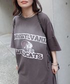 【コーナーズ/CORNERS】のワッフル切り替えプリントTシャツワンピース 人気、トレンドファッション・服の通販 founy(ファニー) ファッション Fashion レディースファッション WOMEN ワンピース Dress シャツワンピース Shirt Dresses プリント Print ワッフル Waffle thumbnail チャコール|ID: prp329100004571063 ipo3291000000032343295