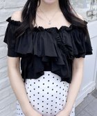 【イング/INGNI】のオフショルフリルトップス 人気、トレンドファッション・服の通販 founy(ファニー) ファッション Fashion レディースファッション Fashion for Women トップス・カットソー Cut & Sew Tops おすすめ Recommended / Our Picks イエロー Yellow カットソー Cut and Sewn Top ガーリー Girly, Feminine Style デニム Denim, Jeans Material フリル Frill, Ruffle フレンチ French, French Style フロント Front, Front Design ボトム Bottoms, Lower Wear 夏 Summer thumbnail クロ|ID: prp329100004571073 ipo3291000000033413056