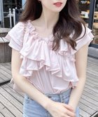 【イング/INGNI】のオフショルフリルトップス 人気、トレンドファッション・服の通販 founy(ファニー) ファッション Fashion レディースファッション Fashion for Women トップス・カットソー Cut & Sew Tops おすすめ Recommended / Our Picks イエロー Yellow カットソー Cut and Sewn Top ガーリー Girly, Feminine Style デニム Denim, Jeans Material フリル Frill, Ruffle フレンチ French, French Style フロント Front, Front Design ボトム Bottoms, Lower Wear 夏 Summer thumbnail ライトピンク|ID: prp329100004571073 ipo3291000000033413057