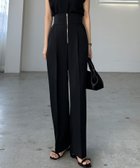 【ジュノア/JUNOAH】のLouere フロントジップパンツ 人気、トレンドファッション・服の通販 founy(ファニー) ファッション Fashion レディースファッション Fashion for Women パンツ Pants & Trousers thumbnail ブラック|ID: prp329100004571102 ipo3291000000033202369